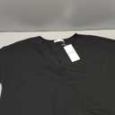 Poetsky Summer Womens Tunic Tops for Leggings with Pockets Short Sleeve Casual Long T Shirts S-3XL (Large, Black)