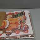 Bucherry 7 Pcs Gingerbread Playhouse Christmas Gingerbread House Decorations Christmas Cardboard Castle with Candy Arch 43 x 51 mas Party Decoration Box Fort for Xmas Winter Birthday Holiday Party