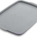GreenPan Premiere Ovenware Healthy Ceramic Nonstick 18" x 13" Half Rectangular Baking Pan, PFAS-Free, Warp-Free Bakeware, Durable Quick Heating, Oven & Broiler Safe to 600F, Dishwasher Safe, Gray, 18" x 13" Half Sheet Pan