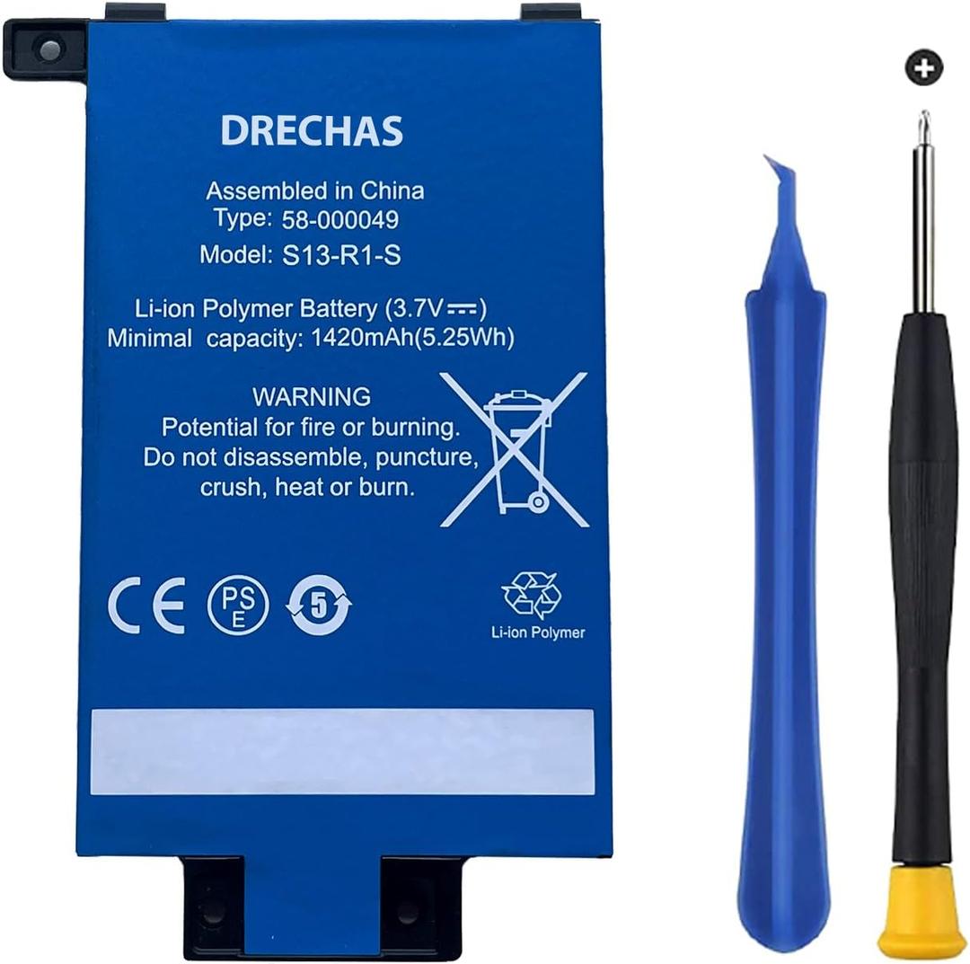 Battery for 58-000049, MC-354775-05, S13-R1-D,S13-R1-S,K Paperwhite 2013, Paperwhite 6 Gen, Paperwhite 6 2015, 3.7V 1420mAh(5.25Wh)