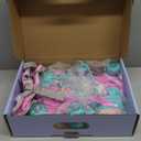 Sportneer Kids Roller Skates: 4 Size Adjustable Quad Skates with Light Up Wheels for 5-8, 8-12 Girls Boys Kids Toddlers Beginners, Birthday Gift with Protective Gear Set for Outdoor Indoor (Small - Little Kid, Pink)