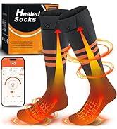 Heated socks for men and women with app control