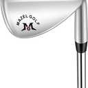 MAZEL Forged Golf Wedges for Men & Women - Golf Gap Wedge, Sand Wedge,Lob Wedge,Escape Bunkers and Quickly Cuts Strokes Around The Green,High Loft Golf Club Wedge (Silver 48 Degree Wedge) 35in, Right
