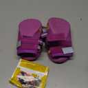 QUMY Dog Shoes for Large Dogs, Medium Dog Boots & Paw Protectors for Winter Snowy Day, Summer Hot Pavement, Waterproof in Rainy Weather, Outdoor Walking, Indoor Hardfloors Anti Slip Sole Purple Size 8 (Size 8: 3.0''x3.3"(W*L) (Pack of 4))