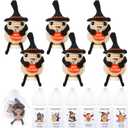 6 Sets Potatoes Crochet with Support Cards Mini Plush Emotional Crochet Inspirational Positive Gift for Valentines Christmas Party Favors