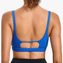 RUNNING GIRL Sports Bras for Women,Square Neck Sports Bra Medium Support Yoga Bra Workout Crop Top with Removable Cups, Large