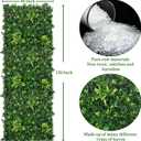 ODTORY Artificial Boxwood Panels: 40" x 120" (33.5 sqft) UV-Anti Fake Grass Ivy Privacy Hedge Greenery Backdrop Fence Wall Screen for Garden Fence Covering Privacy, Outdoor Indoor Home Decor