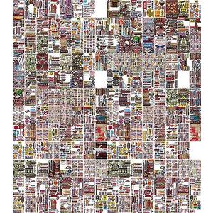 Pack of Random 8 Sheets Car Racing Stickers Motocross Dirt Bike Stickers Decal Sponsored Sticker Brand Logo Motorcycle Truck Bicycle Bike Logo Stickers Fire Flame Tattoo Sign Symbol