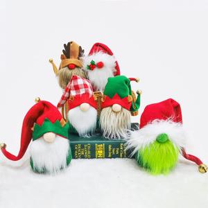 BWFY 6PC Christmas Gnomes Plush for Christmas Table Tiered Tray Shelf Decorations Cute Lazy Elf Santa Tomte Swedish Gnomes