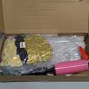 TONIFUL 6 Set Balloon Centerpieces for Table Black Gold Confetti Balloon Stand Kit for 2025 Graduation Party Decoration Birthday Anniversary Halloween 2025 Party Decorations