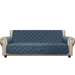 Sofa Cover Furniture Protector Sofa Slipcover for Children, Pets for Leather Couch (Blue, 68")