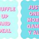 Soulchen 2 Pcs Mahjong Tile Mixer Shufflers for Mixing and Shuffling Tiles Plastic Mahjong Accessories Gifts for Lovers Games Decorative Printed Design (Morandi Blue)