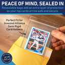 Invested Alliance Resealable Set Team Bags for Trading Cards | Ultra, TCG, Baseball, Sports Card Team Bags Sleeves. Fits Top loaders, Magnetic & Semi Rigid Holders. High Clarity Collectible Sleeves.