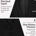 COOFANDY Men's Blazer Casual Sport Coats Slim Fit One Button Suit Jacket Lightweight Sports Jacket (Black, L)