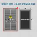 Return Air Filter Grille Vent Cover for 14 x 20 Inch Duct Opening