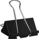 Large Binder Clips 2 Inch (72 Pack), Extra Large Binder Clips Big Paper Clamps Giant Clips for Office and Home Supplies, Black