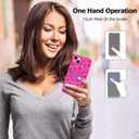 Fiyart Designed for iPhone 14 Plus Case Ring Holder Kickstand Magnetic Bumper Compatible with MagSafe Camera Lens Protection for Women Men Cheetah Print 6.7"-Rose Red