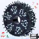 JMEXSUSS 500 LED White Christmas Lights Outdoor, 173ft 8 Modes Led Christmas Lights, Waterproof White String Light for Tree House Wedding Party Xmas Decorations, hite, 500 LED With Reel