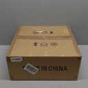 15.75" Black Farmhouse Chandelier for Dining Room, 4-Light Lantern Pendant Light Fixture Industrial Vintage Iron Cage Hanging Light for Entryway Kitchen Island Foyer