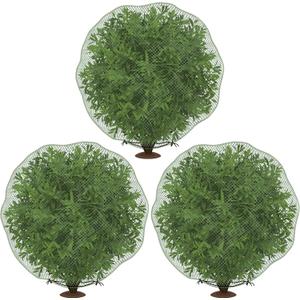 Codree 3 Pcs Deer Netting for Shrubs- 7.8 x 7.8 Ft Deer Plant Netting Cover- Reusable Garden Plants Mesh Netting to Protect Undershrub Plant From Deer, Birds and Other Animals