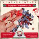 MISITU Christmas Jigsaw Puzzles for Adults 451 Pieces Christmas Tree Jigsaw Puzzle Santa Claus Puzzles Nutcracker Snowman Difficult Challenging Puzzles for Teen Winter Holiday Puzzle 13 x 18 inch