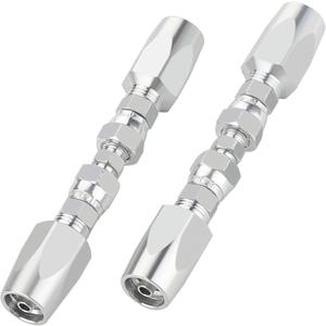 2PCS 1/4'' Reusable Hydraulic Hose Repair Fittings for Size #04 Single Wire Hose