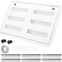 RVGUARD RV Refrigerator Lower/Upper Mount Vent 23-1/8"W x 15" H, RV Refrigerator Vent Cover Replacement White with Screen for Camper Trailer