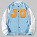 SOYCEV 4.5" Iron on Letter Patches Varsity Letters Large Chenille Letterman Jacket Patches for Clothing/Jacket/Varsity/Bag (Yellow, G)