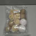 Supkiir 12Pcs Decorative Balls for Centerpiece Bowls, Wicker Rattan Spherical Rustic Ball, Natural Bowl Fillers & Vase Fillers for Home Decor Party Wedding Tabletop