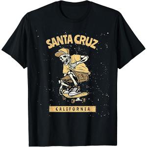 Gildan T-Shirt Black L Santa Cruz