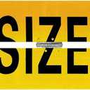 Yaocom 1 Pack Oversize Load Sign 12" x 60" Hinged Aluminum Wide Load Banner for Trucks and Trailers, Large Signage