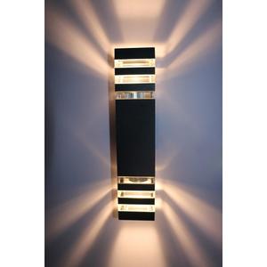 14W LED Outdoor Waterproof Wall Mounted Light E27 Bulb Up/Down Lamp Fixture Warm White (Power consumption: 14W)