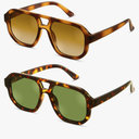 livho Trendy Polarized Square Aviator Sunglasses Women Men Square Eyewear Frame, Retro Sun Glasses for Women Men 2025 Shades