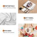 Funny Christmas Santa Kitchen Towels, Santa Claus Decor, Humor Xmas Lights Holiday Decorative Dish Tea Hand Towels for Kitchen Bathroom, 16x24 Inch Set of 2 (Gnome)