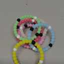 Zodaca 8 Beaded Bracelets for Girls, Silicone Bracelet Pack for Kids, Cute Bead Bracelets