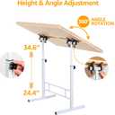 1500 Piece Puzzle Table with Drawers, 35''x26'' Adjustable Puzzle Tables for Adults and Children | 3-Tilting-Angle Portable Wooden Jigsaw Puzzle Board with Legs & Cover for Gift, 35inx26in