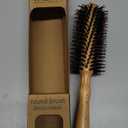 Tada Natural Beauty Round Brush for Blow Out Bamboo Hair Brush l Detangling Brush for Women, Men, and Kids (Boar round brush)