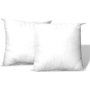 Co. Luxury Fill Throw Pillow Inserts | Decorative Square | Premium Fluffy Pillow Forms Sham Stuffer for Sofa, Couch, and Living Room | Pack of 2 (18 X 18)