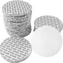 MEETOOT 100pcs Foam Lid Liner Pressure Sensitive Seal 70mm PS Foam Resistant Tamper Pressure Sensitive Seal for Round Jar Bottle Cap Liners Seals