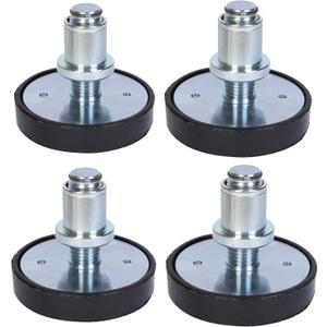 4pc Car Lift Tray with Rubber and High Foot pad 50mm Shaft Diameter Han Macson (Buttoned Thread Style)