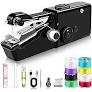 Handheld Sewing Machine, Battery Operated Mini Sewing Machines for Beginners, Fast Stitching Electric Hand Sewing Machine with Accessory Kit, Hand Stitching Machine for DIY Fabrics Clothes Home Travel