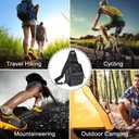 Qcute Tactical Backpack, Waterproof Military Cross-body Molle Sling Shoulder Backpack Chest Bag for Outdoor Every Day Carry