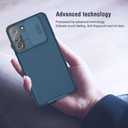 Nillkin for Samsung Galaxy S22 Case, CamShield Pro Galaxy S22 Case with Slide Camera Cover Rugged Phone Case for Samsung Galaxy S22 5G 6.2 Blue