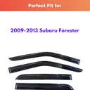 KPY Rain Guards Fit for 2009-2013 Subaru Forester, Out-Channel Window Visors Vent Wind Deflectors 4PC, Car Accessories for 09-13 Forester