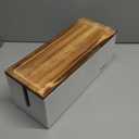 Bivvclaz Large Cable Management Box, Wooden Cord Organizer Box for Desk, Floor, Office to Hide Extension Cords Power Stripes Surge Protectors Chargers Wires, White