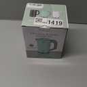 Sekaer Small Electric Tea Kettle Stainless Steel 0.8L Portable Travel Hot Water Boiler, Mini Electric Coffee Kettle with Auto Shut-Off & Boil Dry Protection, Cordless Base & LED Indicator (Black)