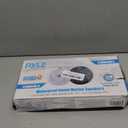 Pyle Low-Profile Waterproof Marine Speakers - 100W 4 Inch 2 Way 1 Pair Slim Style Waterproof Weather Resistant Outdoor Audio Stereo Sound System w/ Blue Illuminating LED Lights - Pyle (Black)