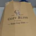 Cozy Bliss Faux Fur Throw Blanket for Couch, Cozy Warm Plush Striped Blanket for Sofa Bedroom Living Room, 50 * 60 Inches Navy Blue