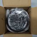 Coffee Mug with Lid, Ceramic Coffee Cups, Spill Proof Travel Coffee Tumbler, Microwave & Dishwasher Safe, Reusable Heavy Tea Mug, Latte Cup for Men & Women, 8.5oz (White with Blue Dots)