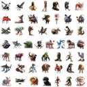 Italian Brainrot Stickers Pack of 200 Pcs - 100 Neon & 100 Colorful Vibe Stickers for Journals, Planners, Aesthetics, Laptops, DIY Crafts